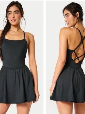 LIKE NEW Gilly Hicks Strappy Back Athletic Dress w Shorts Size Small